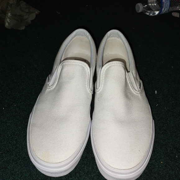 Vans Shoes - Vans Women's White Slip-On Shoes